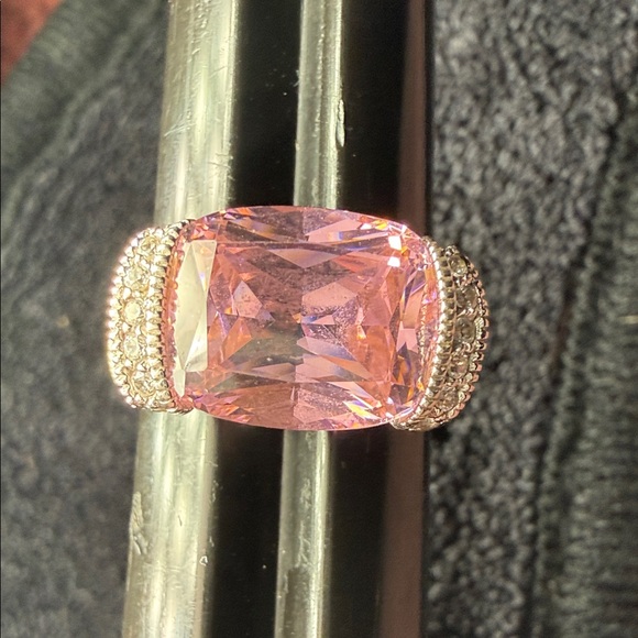 Joseph Esposito ESPO 925 Sterling Silver Pink CZ Ring - Picture 1 of 9